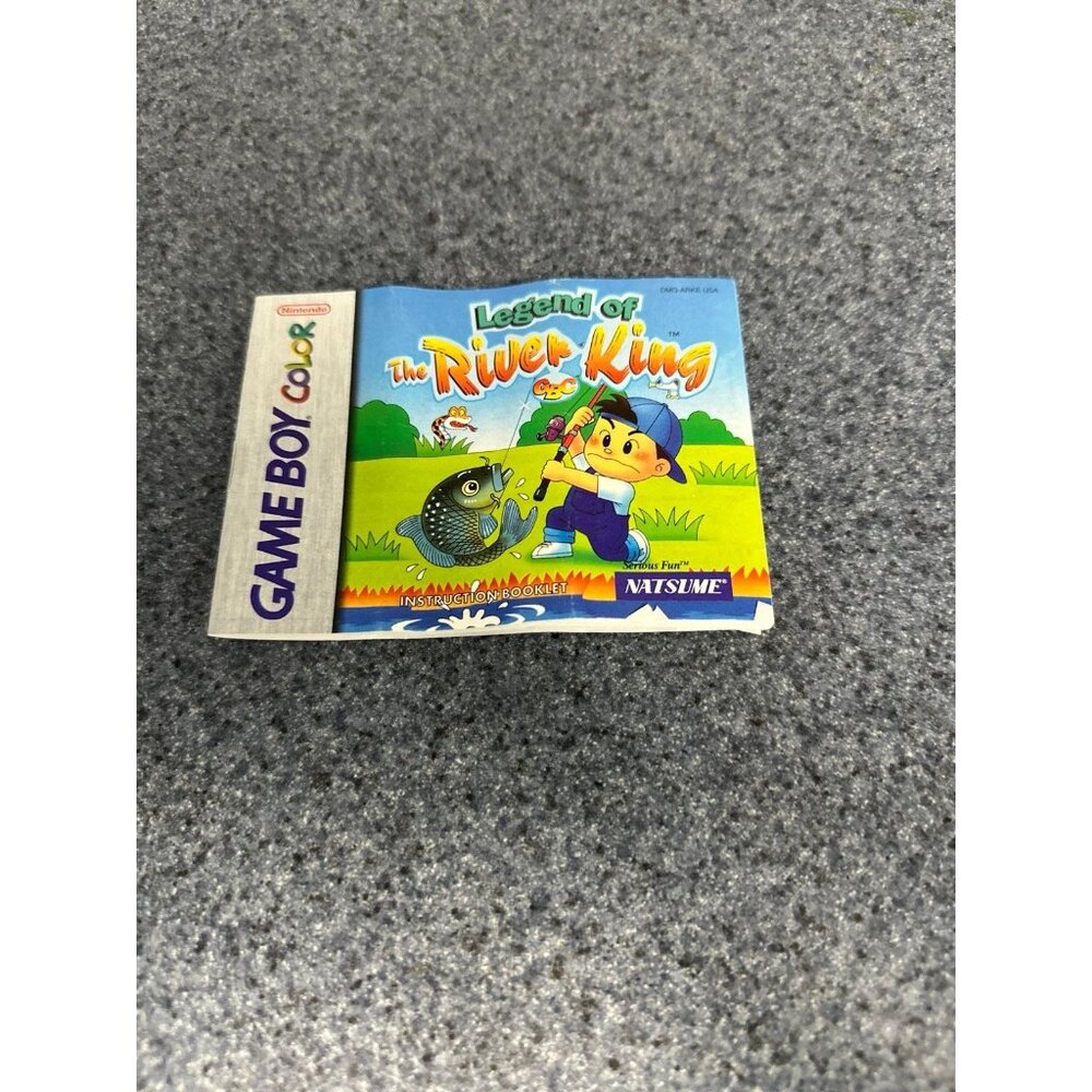 Legend of the River King Nintendo GBC Game Boy Color Manual Instruction Booklet